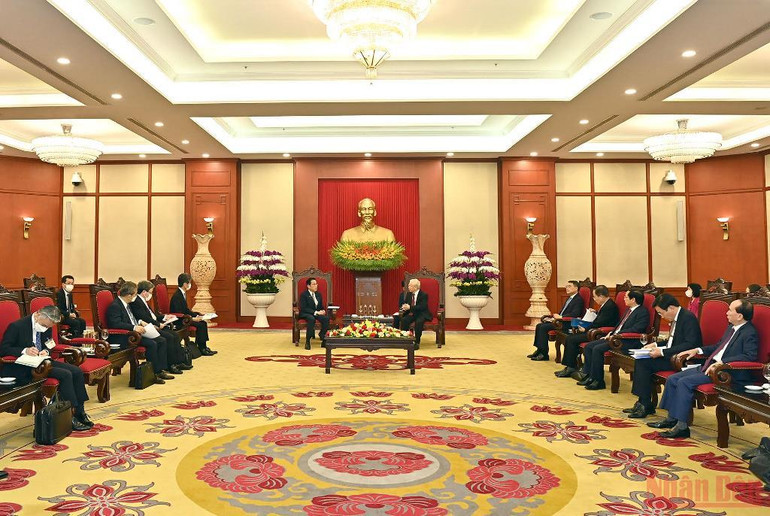 Tổng Bí thư Nguyễn Phú Trọng tiếp Thủ tướng Nhật Bản Kishida Fumio -0