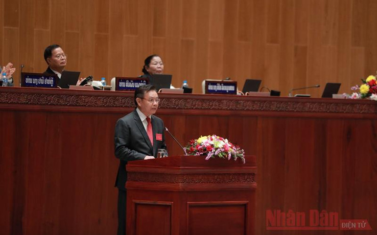 Khai mạc trọng thể kỳ họp thứ nhất Quốc hội Lào khóa IX -0