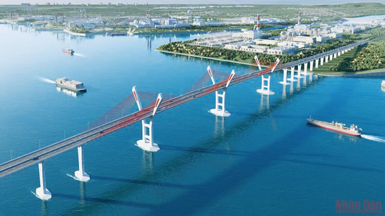 Phối cảnh cầu Bến Rừng. Khởi công xây cầu gần 2 nghìn tỷ đồng nối Hải Phòng với Quảng Ninh -0