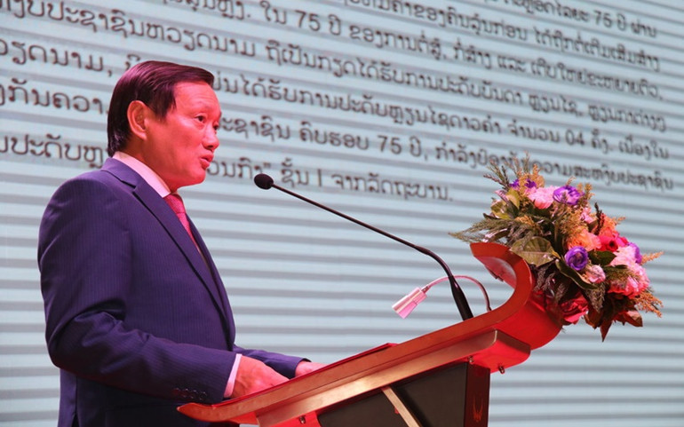 Kỷ niệm 75 năm Ngày truyền thống Công an nhân dân Việt Nam tại Lào -0