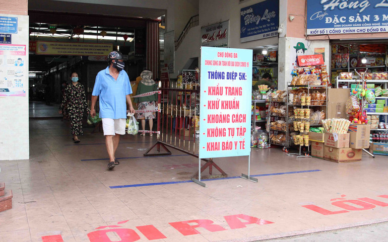 Đà Nẵng thực hiện nghiêm giãn cách tại các chợ -0