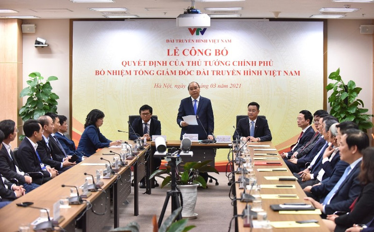 Thủ tướng Nguyễn Xuân Phúc dự Lễ công bố Quyết định bổ nhiệm Tổng Giám đốc VTV -0