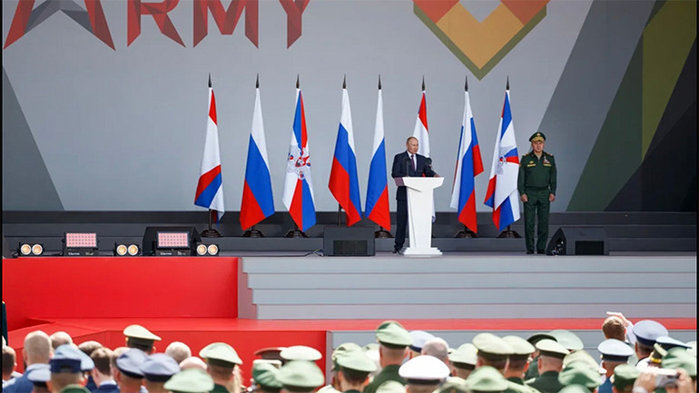 Tổng thống Nga Vladimir Putin dự lễ khai mạc Army Games 2021 và diễn đàn Army-2021 -0