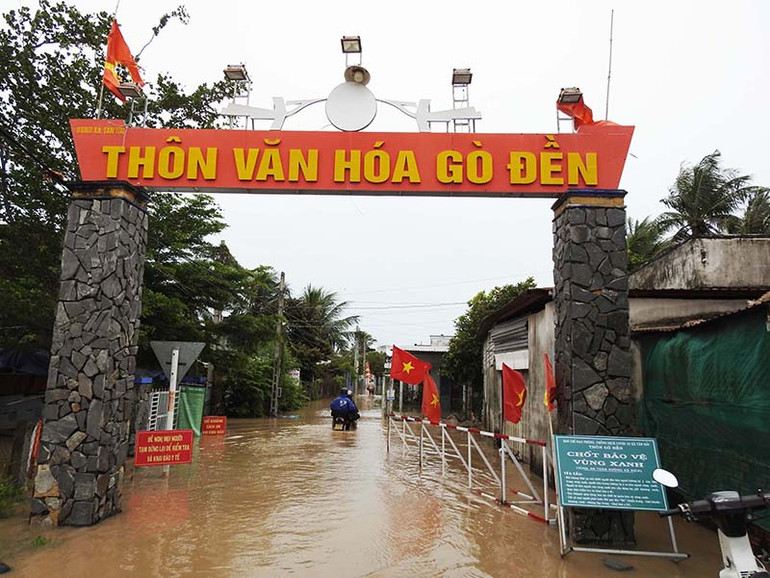 Ninh Thuận: Hàng trăm nhà dân bị ngập nước -0