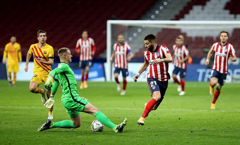 Thất thủ 0-1 trước Atletico, Barca tụt xuống thứ 10 La Liga -0