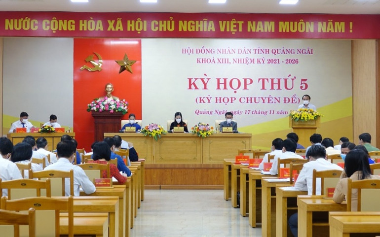 Toàn cảnh phiên khai mạc kỳ họp thứ 5 Hội đồng nhân dân tỉnh Quảng Ngãi khóa XIII. Phó Chủ tịch Quốc hội Trần Quang Phương dự kỳ họp chuyên đề Hội đồng nhân dân tỉnh Quảng Ngãi -0