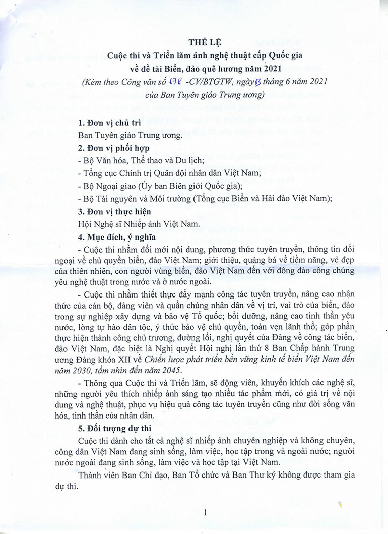 Cuộc thi và Triển lãm ảnh nghệ thuật cấp Quốc gia về biển, đảo quê hương năm 2021 -0