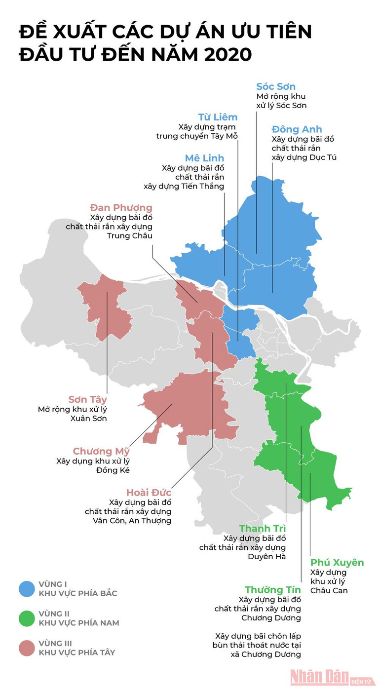 Các dự án xử lý chất thải rắn của Hà Nội được ưu tiên đầu tư đến năm 2020 -0