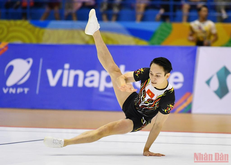 Những khảnh khắc "Vàng" của Đội tuyển aerobic Việt Nam ảnh 7 Đội tuyển aerobic Việt Nam hướng tới kỳ SEA Games thành công -0