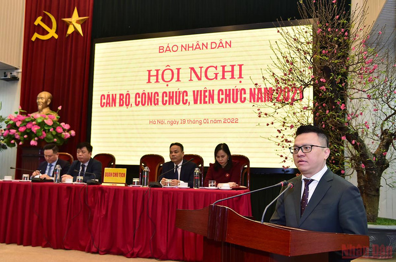 Báo Nhân Dân tổ chức Hội nghị cán bộ, công chức, viên chức năm 2021 -0