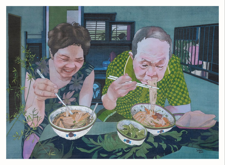 Người trẻ kể chuyện Hà Nội qua tranh -0