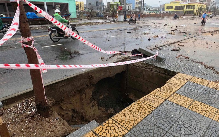 Bão số 13 đã gây thiệt hại tại một số địa phương -0