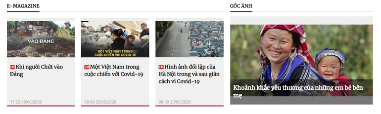 Khu vực đa phương tiện với E-magazine và Góc ảnh. Giao diện mới “định danh” các giá trị mới của Nhân Dân điện tử -0