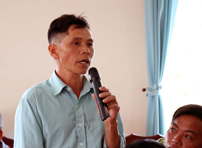 Cử tri xã Đắk Phơi, huyện Lắk ý kiến với Đoàn đại biểu Quốc hội tỉnh Đắk Lắk. Trưởng Ban Dân vận Trung ương Bùi Thị Minh Hoài tiếp xúc cử tri tại Đắk Lắk -0