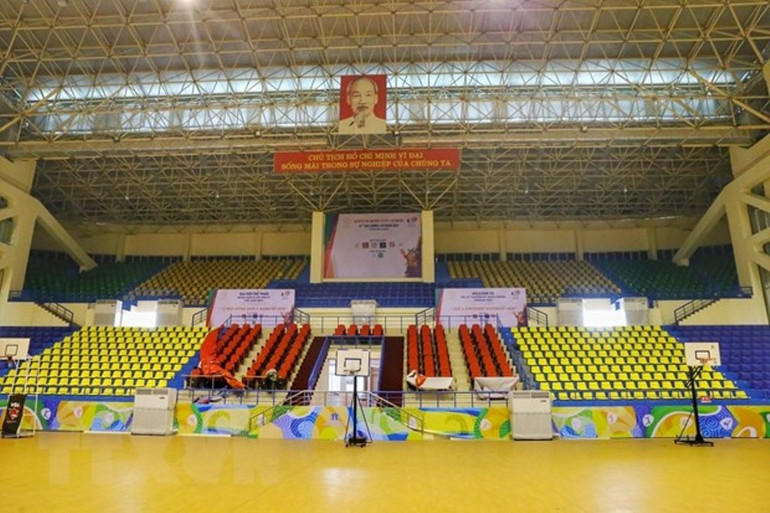 Công tác chuẩn bị SEA Games 31 tại Cung thể thao Quần Ngựa -0