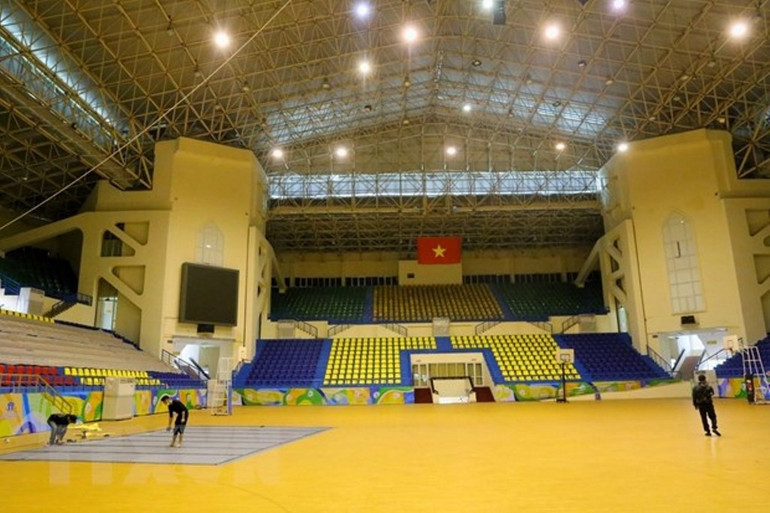 Công tác chuẩn bị SEA Games 31 tại Cung thể thao Quần Ngựa -0