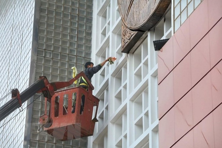 Công tác chuẩn bị SEA Games 31 tại Cung thể thao Quần Ngựa -0