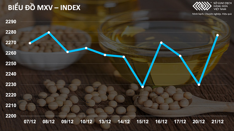 Biểu đồ MXV-Index. Giá khô đậu tương tăng vọt lên mức cao nhất nửa năm -0