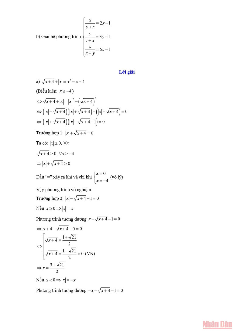 Gợi ý lời giải môn Toán chuyên thi lớp 10 của TP Hồ Chí Minh -1