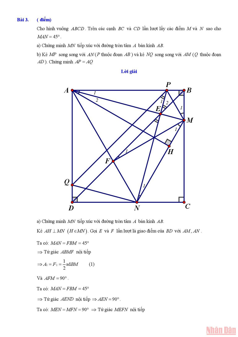 Gợi ý lời giải môn Toán chuyên thi lớp 10 của TP Hồ Chí Minh -3