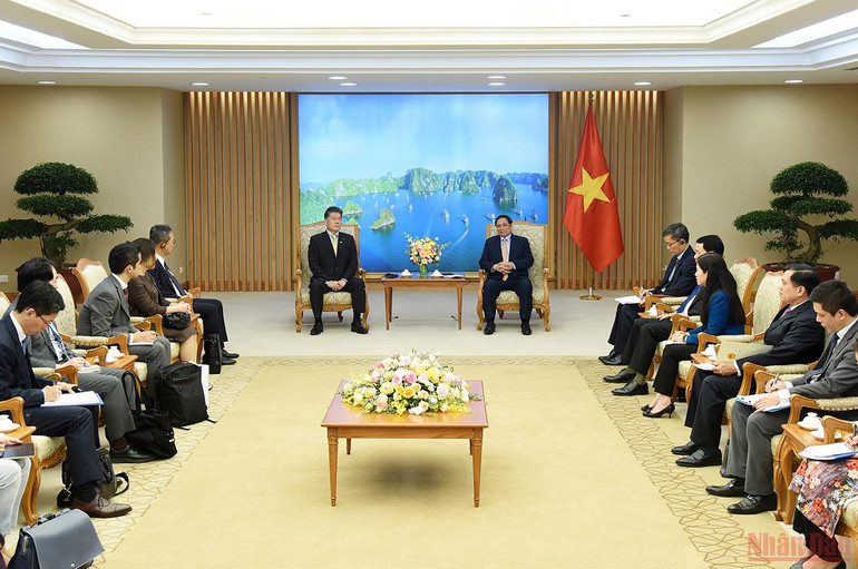 Thủ tướng Phạm Minh Chính tiếp Bộ trưởng Tư pháp Nhật Bản Furukawa Yoshihisa -0