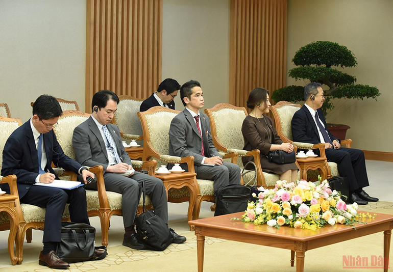 Thủ tướng Phạm Minh Chính tiếp Bộ trưởng Tư pháp Nhật Bản Furukawa Yoshihisa -1