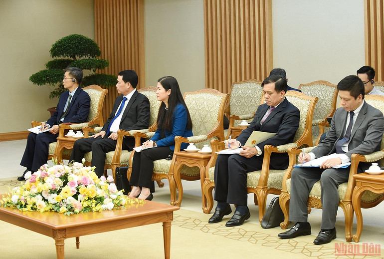 Thủ tướng Phạm Minh Chính tiếp Bộ trưởng Tư pháp Nhật Bản Furukawa Yoshihisa -0