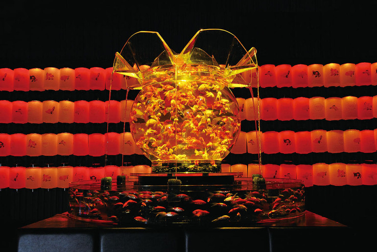 Huyền bí sắc màu Art Aquarium ở thủ đô Tokyo -0