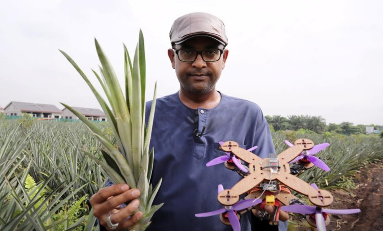 Biến chất thải từ dứa thành bộ phận máy bay không người lái -0