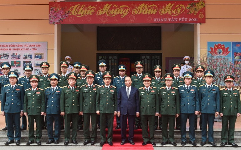 Thủ tướng Nguyễn Xuân Phúc thăm, kiểm tra công tác ứng trực của Sư đoàn Phòng không 361, Quân chủng Phòng không - Không quân -0