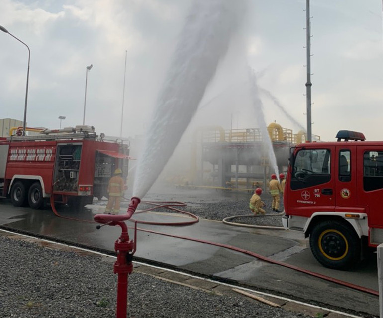 Công ty Nhiệt điện Phú Mỹ duy trì các hoạt động PCCC, tham gia diễn tập thường niên tại Trung tâm Phân phối khí GDC năm 2021 -0