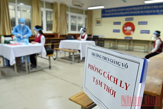 Diễn tập phương án đón học quay trở lại trường -0