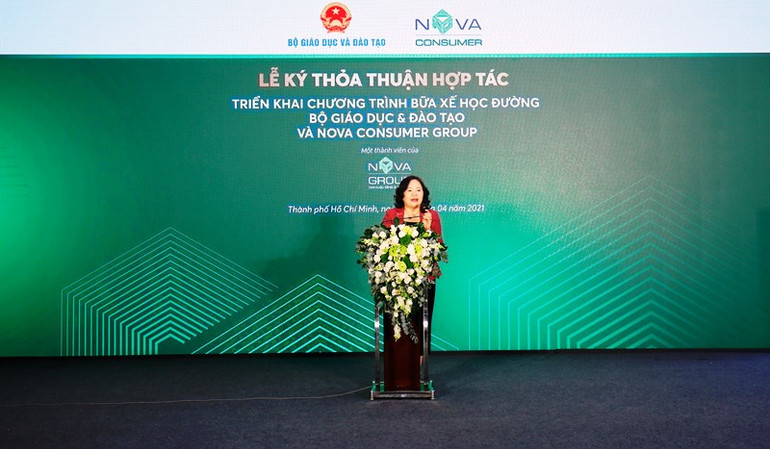 Nova Consumer Group hợp tác Bộ GD-ĐT triển khai chương trình Bữa xế học đường -0