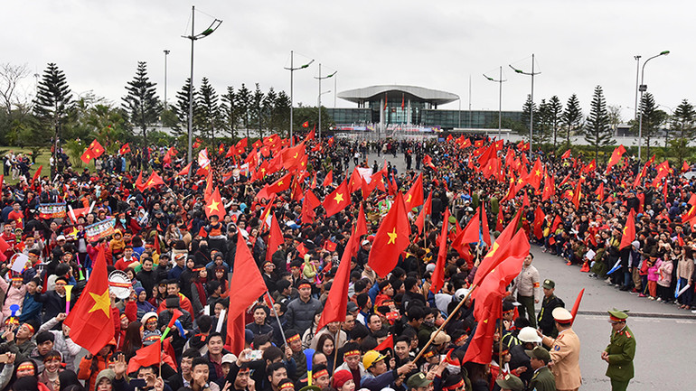 Chào đón U23 Việt Nam vinh quang trở về ảnh 14