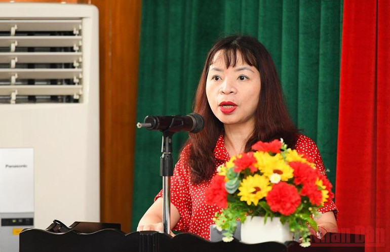PGS,TS Đặng Thị Thu Hương phát biểu khai mạc. (Ảnh: THÀNH ĐẠT) Hội thảo khoa học “Chuyển đổi số báo chí Việt Nam – Những vấn đề lý luận và thực tiễn” -0