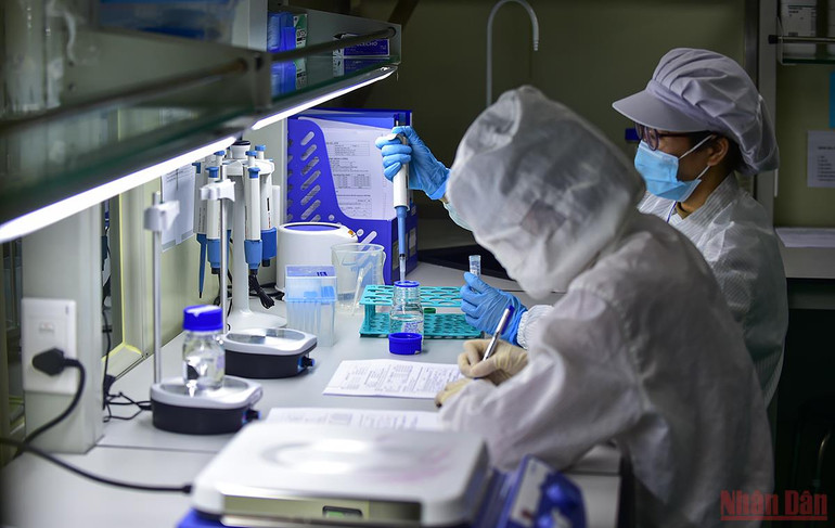 Cận cảnh quy trình sản xuất kit Test nhanh kháng nguyên SARS-CoV-2 “Made in Viet Nam” -0