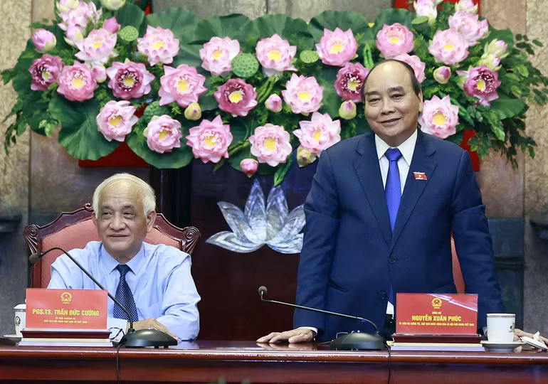 Chủ tịch nước làm việc với Hội Khoa học lịch sử Việt Nam -3