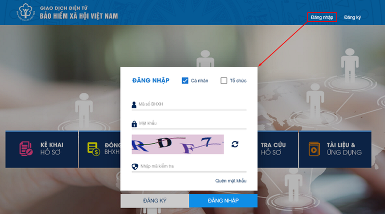 Cách đăng ký online để nhận lương hưu qua tài khoản ngân hàng cá nhân -0