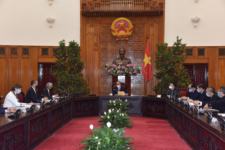 Thủ tướng Nguyễn Xuân Phúc tiếp một số Đại sứ, Trưởng đại diện các tổ chức của LHQ tại Việt Nam -0