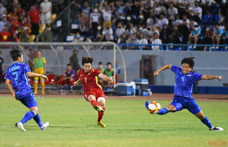 Những khoảnh khắc ấn tượng trận chung kết bóng đá nữ SEA Games 31 Việt Nam-Thái Lan -3