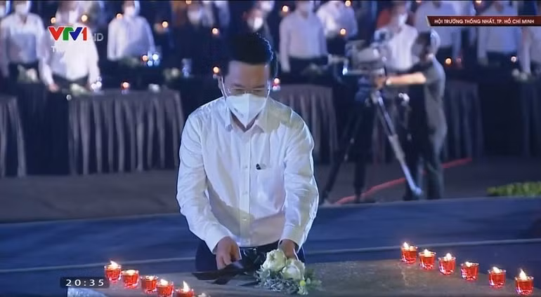 Lễ tưởng niệm đồng bào tử vong và cán bộ, chiến sĩ hy sinh trong dịch Covid-19 -0