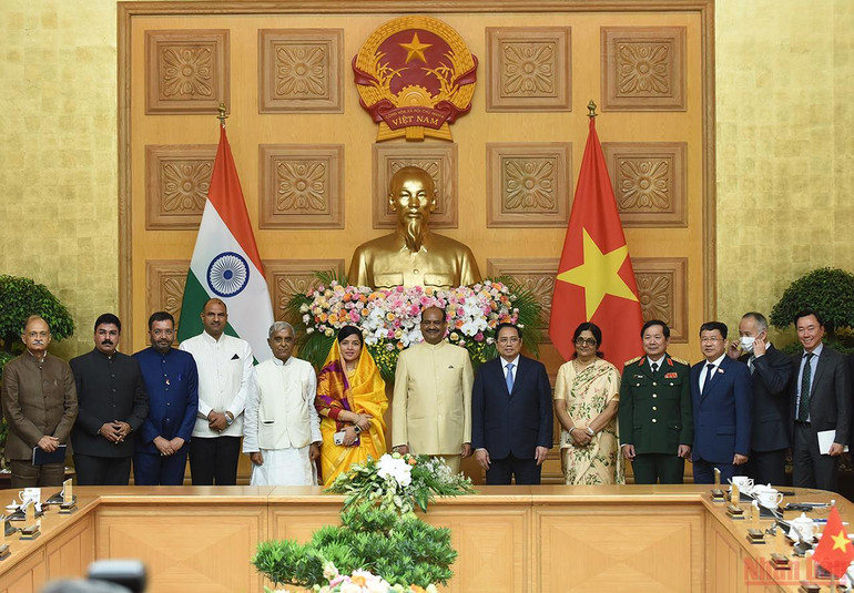 Thủ tướng Phạm Minh Chính tiếp Chủ tịch Hạ viện Ấn Độ Om Birla -2