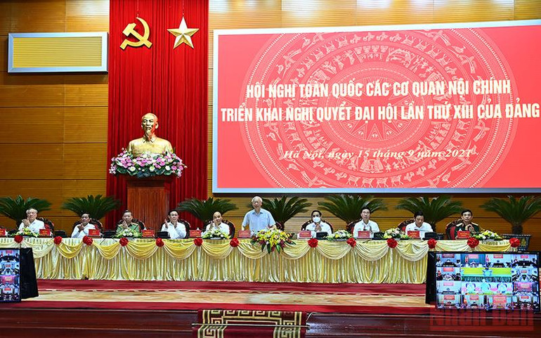 Hội nghị toàn quốc các cơ quan nội chính triển khai Nghị quyết Đại hội XIII của Đảng -0