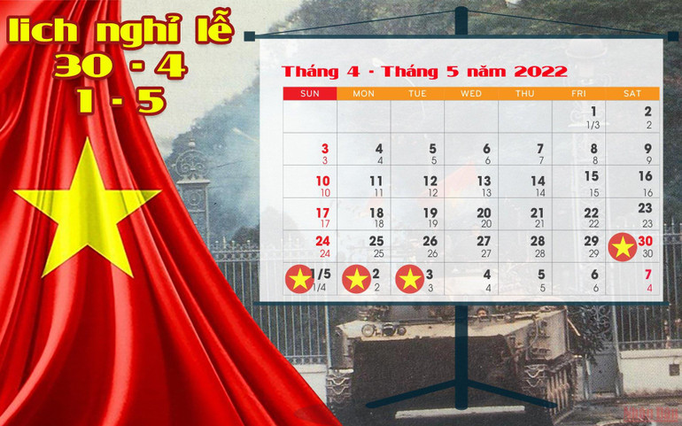 [Infographic] Lịch nghỉ lễ, Tết năm 2022 -0