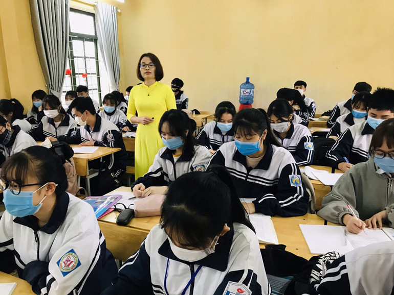 Một tiết học của Trường THPT Nguyễn Viết Xuân. Giáo dục Vĩnh Phúc chuyển động cùng thời cuộc -0