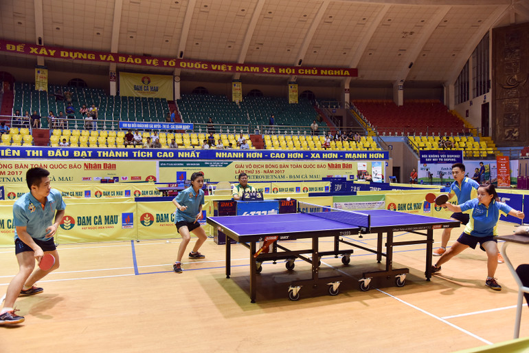 Những hình ảnh đẹp tại các Giải vô địch bóng bàn toàn quốc Báo Nhân Dân -5