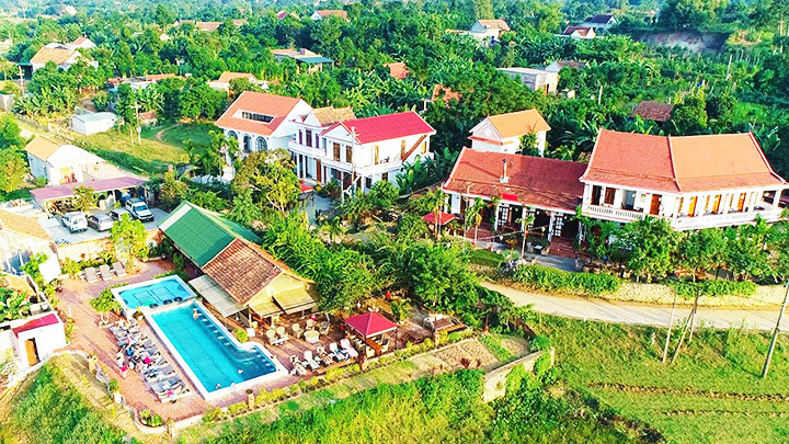 Một góc Làng văn hóa-du lịch Cự Nẫm. Từ làng “một đêm” đến làng du lịch -0
