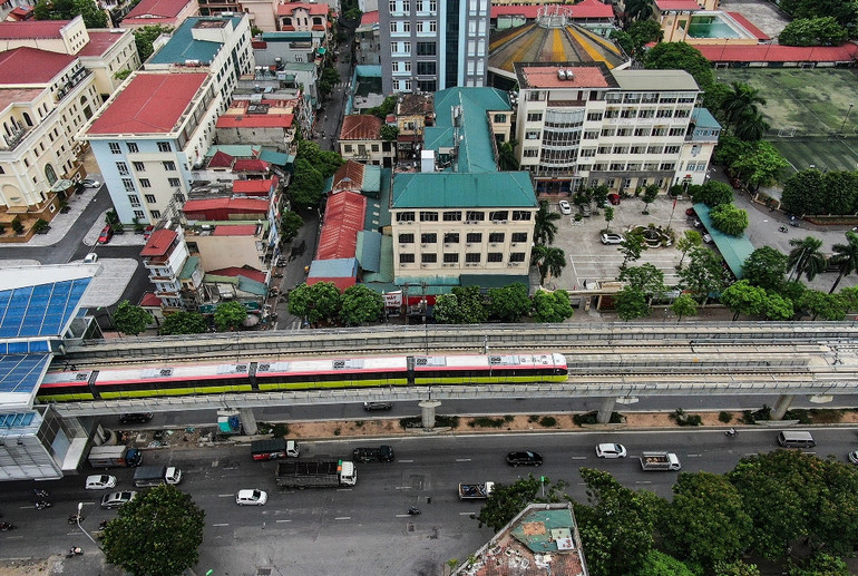 Chạy thử nghiệm tuyến đường sắt trên cao đoạn Nhổn – Cầu Giấy -0