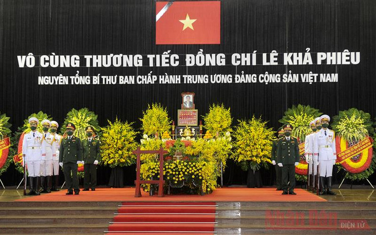 [Cập nhật]: Lễ truy điệu và an táng nguyên Tổng Bí thư Lê Khả Phiêu -0