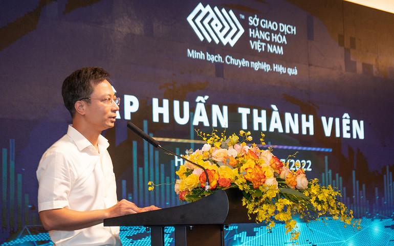 Ông Trần Duy Đông, Vụ trưởng Vụ Thị trường trong nước, đánh giá cao sự phát triển của thị trường giao dịch hàng hóa tại Việt Nam trong những năm qua Sở Giao dịch Hàng hóa Việt Nam tổ chức tập huấn thành viên thị trường quy mô toàn quốc -0